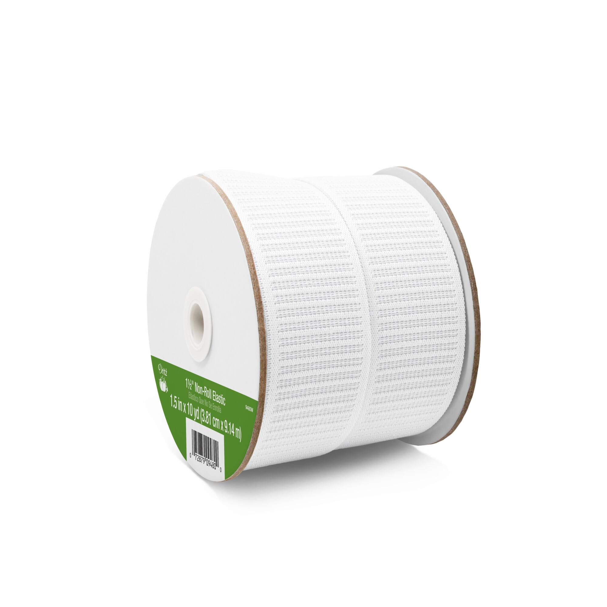 Dritz® 1.5" White Non-Roll Elastic